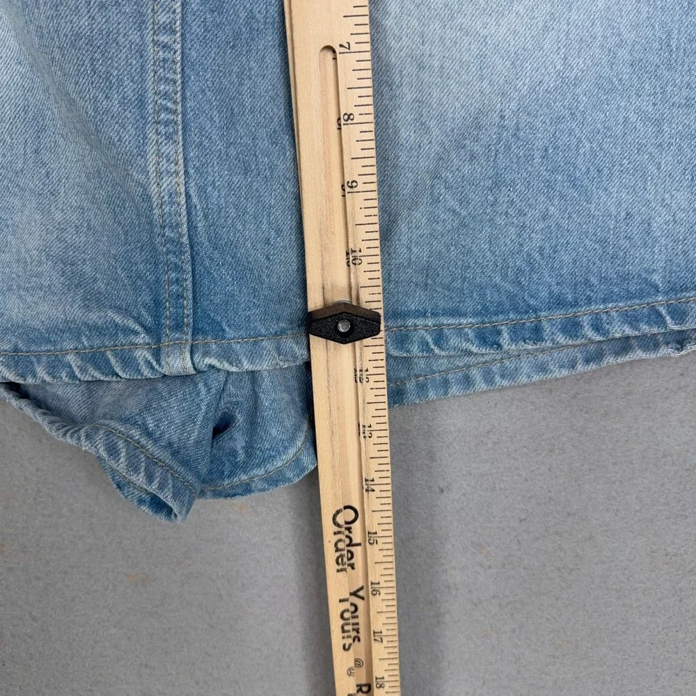 Free People We The Free Skort Women 32 Light Wash Denim Galivanting Skort